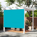 SUNNY GUARD Shade Cloth 6x10 FT Sun Shade Screen Fabric HC-006 with Grommets for Backyard Garden Pergola, Turquoise Blue