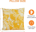 Outdoor Throw Pillows Waterproof Set of 2 Patio Pillows 18×18 Inch Decorative Pillows for Bed, Couch, Sofa and Patio Furniture