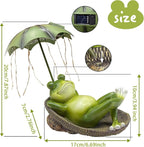 Garden Statues for Outside -Outdoor Statues and Sculptures,Outdoor Statue Decor for Yard, Unique Birthday Garden Gift for Ladies/Mom/Grandma (Frog Statue)