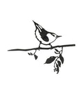 METALBIRD - Nuthatch - Outdoor Tree Ornaments in Corten Steel - Metal Art Proudly Made in The USA