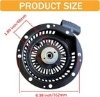 PlumPine 590749 Pull Start Assembly for Tecumseh HM100 HM90 HM80 HMSK80 HMSK85 HMSK90 HMSK100 OHH50 OHH55 OHH60 Snow Blower Mower Engine Recoil Starter Pull Cord Replacement