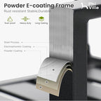 PHI VILLA Patio Dining Chairs Set of 4, Outdoor Swivel Chairs with Cushion and Pillow for Garden Lawn and Deck