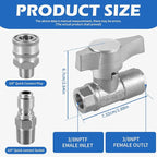 Ball Valve Pressure Washer，3/8"5000 PSI，High Pressure Ball Valve for Power Washer Hose.