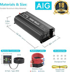 3000Watt Pure Sine Wave Inverter 12V DC to 110V 120V AC with UL Fuses 3000W Power Inverter for Home RV Truck Off-Grid Solar with AC Hardwire 30A Compatible with Lithium Battery VOLTWORKS