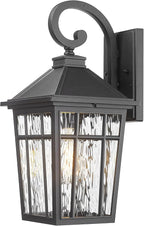 Porch Lights Outdoor Waterproof Exterior Lighting Fixtures 18 Inch Large Size Aluminum Outdoor Wall Lights with Water Ripple Glass E26 Socket