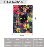 Cat Garden Flag Vertical Double Sided Outdoor Yard Flags 12.5x18 Inch Burlap Banners for House Lawn