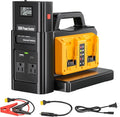 500W Pure Sine Wave Power Inverter for DeWalt 20V Battery, 4-Ports DC 20V to AC(2 Outlets) 120V Car Charger Plug Inverter Adapter Converter for Camping, Travel,Emergencies(Tool Only)