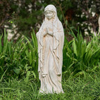 Virgin Mary Outdoor Statue - Religious Garden Statue, Blessed Mother, Virgen De Guadalupe, Large Outdoor Garden, Ivory