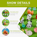 50 Pcs Mini Resin Animals Figures - Land & Sea Creatures Set for Fairy Garden Decor, Miniature Landscape Ornaments Collection