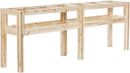 Greenes Fence Six Bucket Elevated Cedar Wood Garden Frame, 84 in. x 16 in. x 30 in. - Made in USA with North American Cedar
