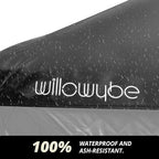 WILLOWYBE Portale Outdoor Sauna Set with Sauna Tent, Sauna Wood Stove, Cover Protection for Dry Sauna, Cooking for Family and Friends