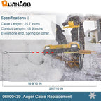 Auger Control Cable 06900439 for Ariens Gravely fits Ariens Gravely Power Brush Deluxe Pro 24 28 30 36 Snow Blower Traction Cable Replacement