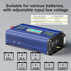 Power Inverter 2000Watt Pure Sine Wave Inverter 12V to 110V 120V AC 4100W Surge Peak Power for 2 Seconds Builtin UL Fuses PD36W USB-C,Compatible with Lithium Battery Starlink for Car Off-Grid Solar RV