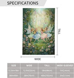 Fairy Flowers Garden Flag Vertical Double Sided Outdoor Yard Flags 12.5x18 Inch Burlap Banners for House Lawn
