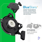 BlueStars 590420A Recoil Starter Assembly - for Tecumseh LAV TVS HS25-HS40 AH600 AV520 ECV HH TVXL105 HXL35 OVRM40 Snowblower - Replaces Tecumseh 590420 590458 590604 Stens 150-003 Oregon 31-051
