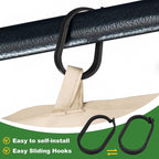 Kathfly 50pcs Gazebo Curtains Hooks Rustproof Plastic Shower Curtain Rings Hooks Outdoor Gazebo Replacement Parts Accessories for Outdoor Canopy Mosquito Nets Window Drapes Home Hotel Supplies