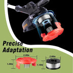 19 Pcs AF-100 Weed Eater Strings Compatible with Black and Decker Weed Eater, 0.065’’ AFS Automatic Feed Replacement Spool, 16 Pcs Spools(480ft Total), 3 Pcs RC-100-P Trimmer Caps and Springs