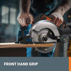Worx 20V Cordless Electric Circular Saw 6-1/2'' Max. 2-3/16" Cutting Depth 4700 Rpm 0-50° Bevel Capacity 2.0 Ah Battery and Charger Included WX526L