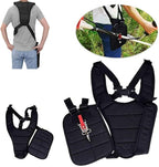 Black Comfort Padded Belt Double Shoulder Strap, Trimmer Shoulder Strap for Trimmers Brushcutters Strimmer Harness, Garden Brush Cutter Lawn Mower Nylon Belt fit for Brush Cutter Trimmer Kit