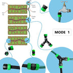 AMRITA Fittings for 1/2" Soaker Hose and Garden Hose, Female Connector& Male Connector &Valves & Straight Connectors.(Fittings)