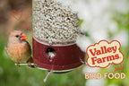 Valley Farms Safflower Seed Wild Bird Food (4 LB) Birdseed for Outside Feeders to Attract Cardinals, Titmice & Grosbeaks