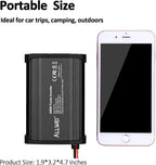 ALLWEI 300W Power Inverter 12V DC to 110V AC Car Plug Adapter Outlet Converter with 65W PD USB-C &18W USB-A Fast Charger, Car Cigarette Lighter Adapter for Laptop Tablets Phones - Portable - Black