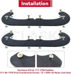 GELASKA 117-7700 Snowblower Paddles with 117-7717 Scraper for Toro Power Clear 180, 418 ZE, 418 ZR, 518 ZR, 518 ZE, 38272, 38282, 38472, 38473, 38273, 38283, 38274 Snowthrowers