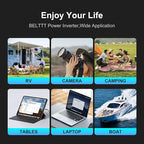 BELTTT 500W Car Power Inverter, DC 12V to 110V AC Power inverters for Vehicles with 2 AC Outlets, 4 USB Ports and LCD Digital Display, Car Plug Adapter Outlet Converter