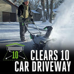 EGO Power+ SNT2102 21-Inch 56-Volt Lithium-Ion Cordless Snow Blower with Peak Power - (2) 5.0Ah Batteries and Rapid Charger Included