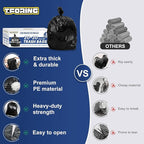 20-30 Gallon Trash Bags Black - 1.28 Mil Thick,30" x 35" Large Garbage Bags 100 Count，20+ Gallon Heavy Duty Trash Can Liners Unscented for Kitchen Home Office Commercial Outdoor