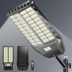 9000W Pro Large Solar Street Lights Outdoor with Thickened Shell, Commercial Grade Street Light Dusk to Dawn, Motion Sensor Solar Security Flood Light Waterproof for Yard, Driveway, Parking - 1 Pack