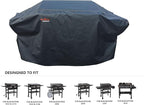 Griddle Cover for Blackstone 28" Griddle Cooking Station with Hood, Waterproof Fabric Flat Top Gas Griddle Cover, Black