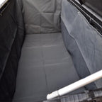 Oakland Living Dark Black Indoor and Outdoor Balcony Patio Deck Porch Pool 113 Gallon Wicker Storage Box Trunk Bin with Metal Frame