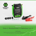 1000W Power Inverter 2000W Peak w/DC 12V to 3X 120V AC, 2X 2.4Amp USB, Mounting Brackets and Clamps Included