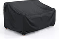 Heavy Duty Patio Sofa Cover, Waterproof 3-Seater Outdoor Couch Cover Patio Furniture Covers for Outdoor Furniture Loveseat Couch, 90.5" L×34" D×32" H, Black