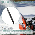 790-00120-0637 24" Shave Plate for MTD Snow Blower Scraper Bar Replacement for 784-5581A-0637 784-5581A-0662 784-5581