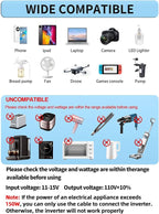 IpowerBingo 1000W/2000W (Peak) Car Power Inverter 12v to 110v DC to AC Converter with Dual AC Outlets LCD Display,1000 Watt Power Inverters for Vehicles Car RV Truck1