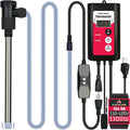 1300W Immersion Water Heater Portable Electric Buckets & Hot Tub Fully Submersible Water Heater with Temp Control and GFCI for baptistry, Bathtub, Pools, Buckets - Easy to use