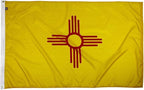 FlagSource New Mexico Nylon State Flag, Made in the USA, 3x5'