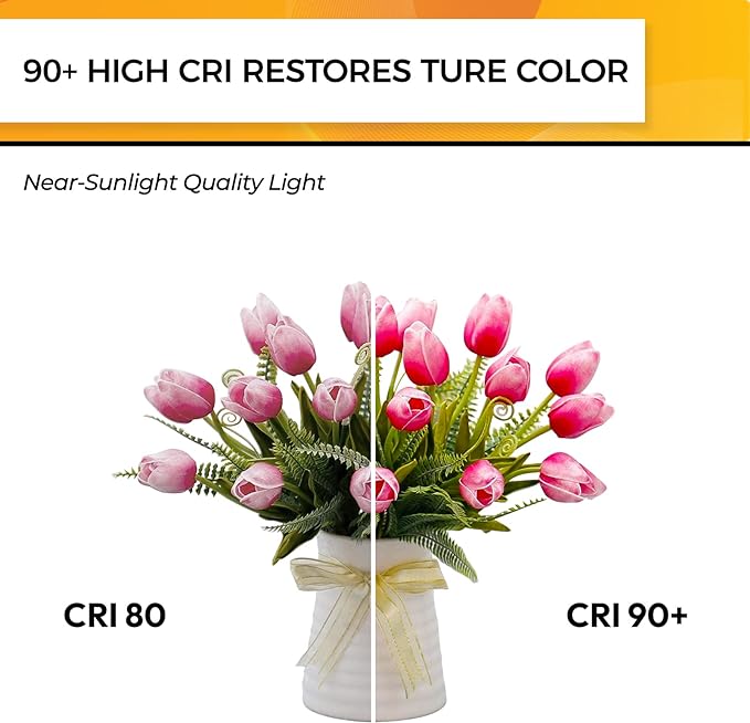 Hizashi E12 LED Bulb 40W Equivalent Candelabra Bulbs Dimmable 2700K Warm White, 90+ CRI Chandelier Light Bulbs, 4W 450LM Flame Tip CA10 Candle Light Bulbs, UL Listed - 24 Pack