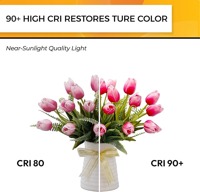 Hizashi 90+ CRI LED Candelabra Bulb 40W Equivalent E12 LED Bulb Dimmable 2700K Soft Warm White, Chandelier Light Bulbs, 4W 450LM Flame Tip CA10 Candle Light Bulbs, UL Listed - 12 Pack