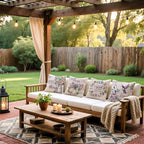 Cirzone Waterproof Outdoor Pillow Covers 18x18 Inch Set of 4 Summer Spring Floral Throw Pillow Covers Spring Outdoor Decor for Patio Furniture Garden Sofa