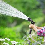 50ft Metal Garden Hose Stainless Steel Heavy Duty Water Hose With 2 Nozzles, No Tangle and Kink, Lightweight & Flexible, Tough and Pet Proof, Metal Garden Hose for Yard, RV, Garden, Outdoor