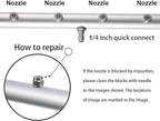 RIDGE WASHER Pressure Washer Undercarriage Cleaner, 16 Inch Undercarriage Washer, Pressure Washer Under Car Cleaner with Straight Extension Wand, 4000 PSI