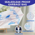 VOK 4 Gallon Trash Bags Drawstring, 4 Gallon Garbage Bags, Small Trash Bags for Office, Kitchen, Bedroom Trash Cans, Colorful and Sturdy Small Garbage Bags with Beautiful Flower Printed, 78 Counts
