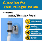 2Pcs Swimming Pool Pipe Holders, Above Ground Plunger Valves Bracket, Pool Accessories, Designed to Fit On Bestway, Intex, Hecht, and Other Major Pool Brands