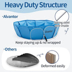 Alvantor Pet Swimming Pool Dog Bathing Tub Kiddie Pools Cat Puppy Shower Spa Foldable Portable Indoor Outdoor Pond Ball Pit 42" x12" Patent Pending