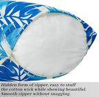Outdoor Pillow Cover, Outdoor Lumbar Pillow Covers 2PCS Waterproof Pillow Covers 18x18 Inch Home Decor for Furniture Patio Couch Bed Sofa Bedroom