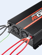 POTEK 5000W Power Inverter 4 AC Outlets 12V DC to 110V AC Car Inverter with 2 USB Ports Black