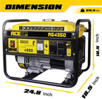 Aceup Energy 4350 Watt Gas Generator for home use, Portable Gas Powered generator 30A Outlet, EPA & CARB Compliant